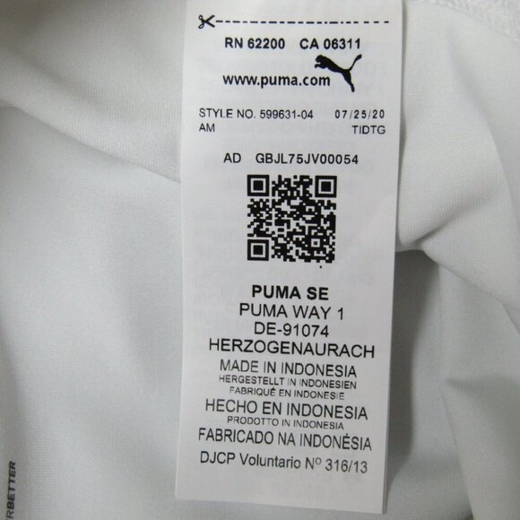 Puma Pwrshape White Gray Stripe Skort Skirt Size S Golf Tennis Pickleball New - Picture 10 of 14